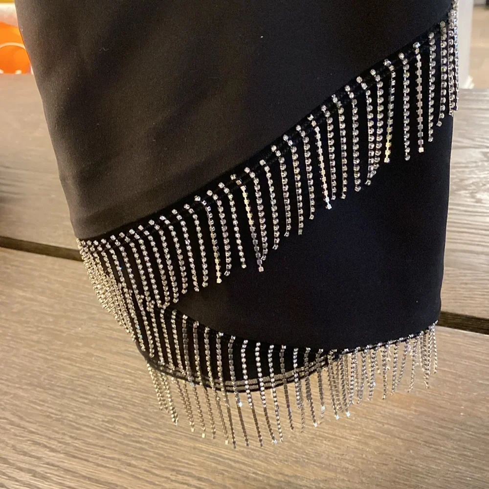 Zara black rhinestone mini skirt - Picture 6 of 6